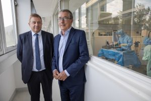 Gilles TRIGNAT, président de GILLES TRIGNAT RESIDENCES, et Christian ZANNINI Président de GTL INTERNATIONAL,, sont tous les deux mécènes du Fonds de dotation du CHUGA
